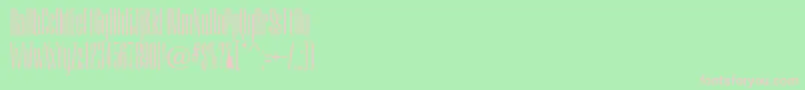フォントCamertoncc – 緑の背景にピンクのフォント