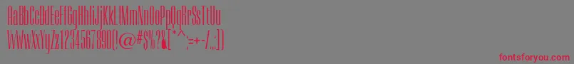 Camertoncc Font – Red Fonts on Gray Background