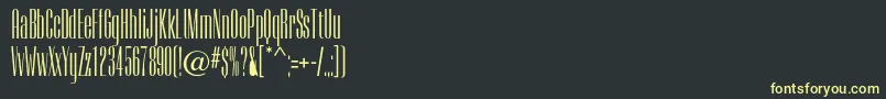 Camertoncc Font – Yellow Fonts on Black Background