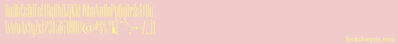 Camertoncc Font – Yellow Fonts on Pink Background
