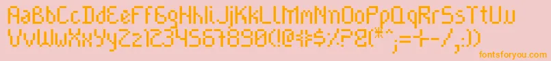 Cayetano Font – Orange Fonts on Pink Background