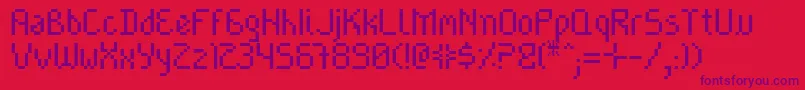 Cayetano Font – Purple Fonts on Red Background