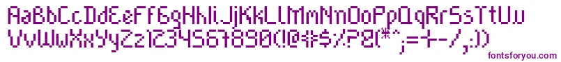 Cayetano Font – Purple Fonts on White Background