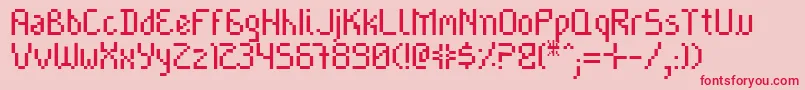 Cayetano Font – Red Fonts on Pink Background