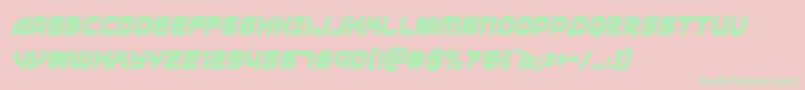 1stenterprisescondital Font – Green Fonts on Pink Background