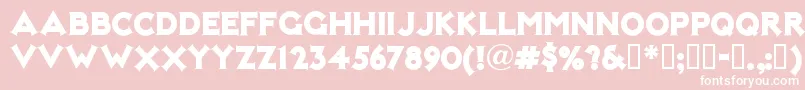 Notmarykate Font – White Fonts on Pink Background