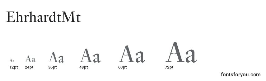 EhrhardtMt Font Sizes