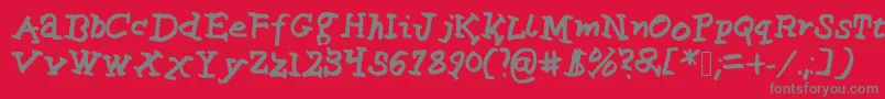 Lifeisgood1 Font – Gray Fonts on Red Background