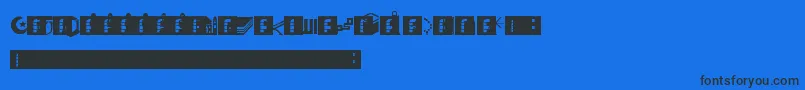 DbaMuslim Font – Black Fonts on Blue Background