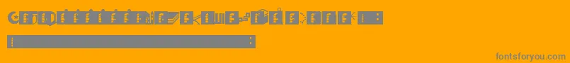 DbaMuslim Font – Gray Fonts on Orange Background