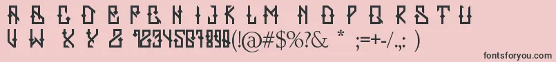 Zerb Font – Black Fonts on Pink Background