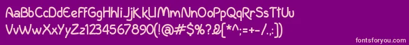 IncolhuaB Font – Pink Fonts on Purple Background