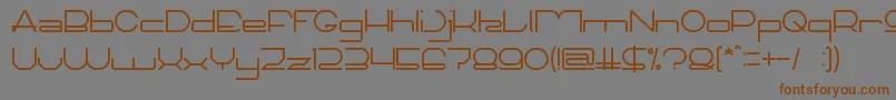 TechnoCapture Font – Brown Fonts on Gray Background