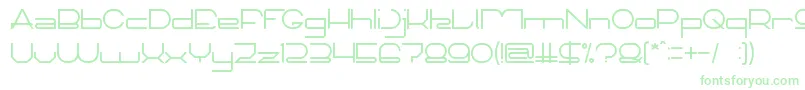 Шрифт TechnoCapture – зелёные шрифты