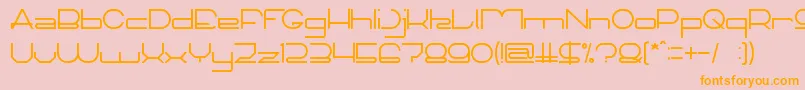 TechnoCapture Font – Orange Fonts on Pink Background