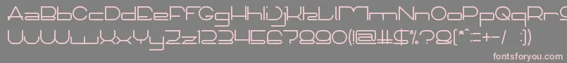 TechnoCapture Font – Pink Fonts on Gray Background