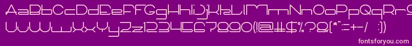 TechnoCapture Font – Pink Fonts on Purple Background