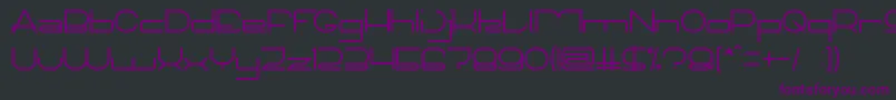 TechnoCapture Font – Purple Fonts on Black Background