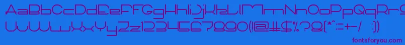TechnoCapture Font – Purple Fonts on Blue Background
