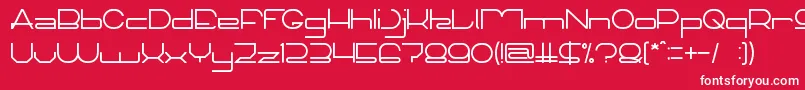 TechnoCapture Font – White Fonts on Red Background