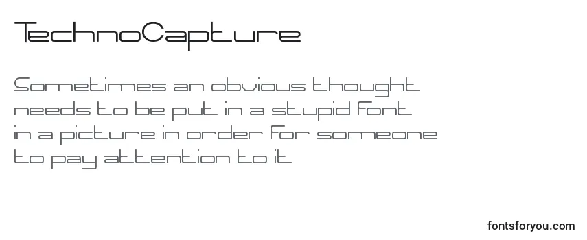 TechnoCapture -fontin tarkastelu