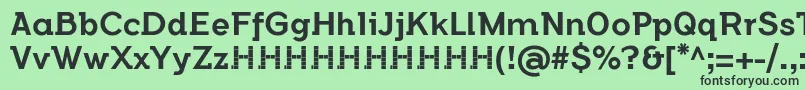 FlamanteSemislabMediumFfp2 Font – Black Fonts on Green Background