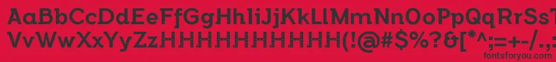 FlamanteSemislabMediumFfp2 Font – Black Fonts on Red Background