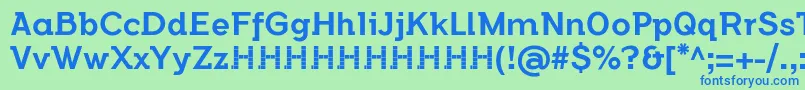 FlamanteSemislabMediumFfp2 Font – Blue Fonts on Green Background