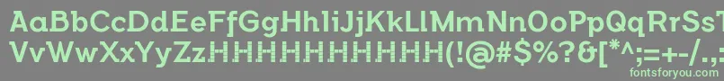 FlamanteSemislabMediumFfp2 Font – Green Fonts on Gray Background