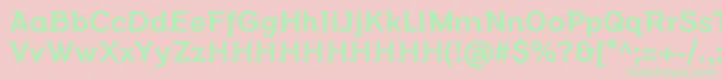 FlamanteSemislabMediumFfp2 Font – Green Fonts on Pink Background