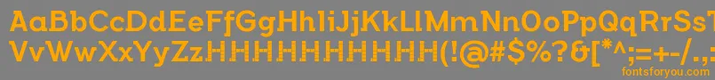 FlamanteSemislabMediumFfp2 Font – Orange Fonts on Gray Background