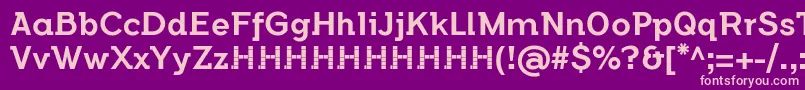 FlamanteSemislabMediumFfp2 Font – Pink Fonts on Purple Background