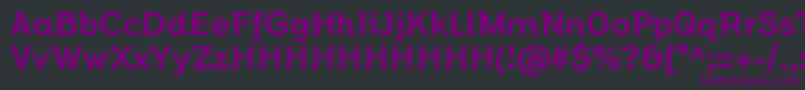FlamanteSemislabMediumFfp2 Font – Purple Fonts on Black Background