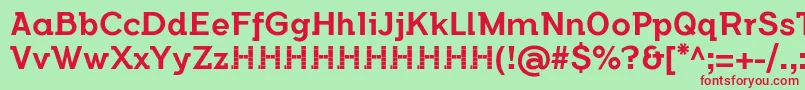 FlamanteSemislabMediumFfp2 Font – Red Fonts on Green Background