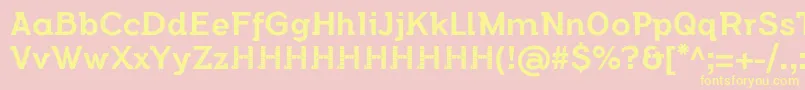 FlamanteSemislabMediumFfp2 Font – Yellow Fonts on Pink Background