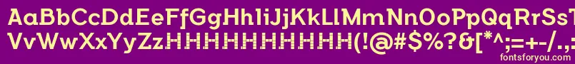 fuente FlamanteSemislabMediumFfp2 – Fuentes Amarillas Sobre Fondo Morado