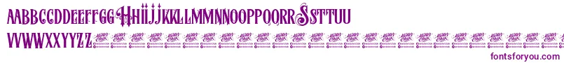 McfStoneheadDemo Font – Purple Fonts on White Background