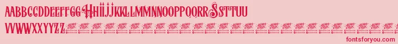 McfStoneheadDemo Font – Red Fonts on Pink Background
