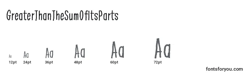 GreaterThanTheSumOfItsParts Font Sizes