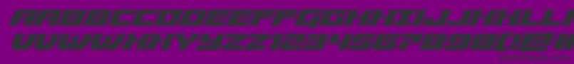 Cruiserfortressbevelital-fontti – mustat fontit violetilla taustalla