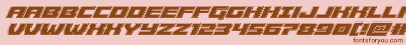 Police Cruiserfortressbevelital – polices brunes sur fond rose