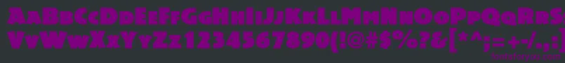 Acsiomac Font – Purple Fonts on Black Background