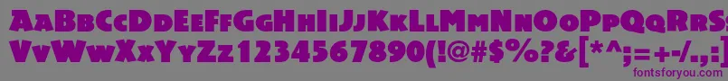 Acsiomac Font – Purple Fonts on Gray Background