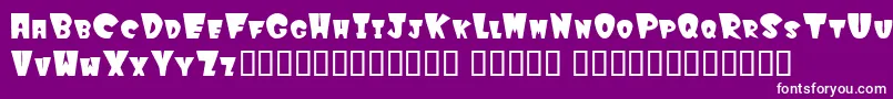 Winks Font – White Fonts on Purple Background