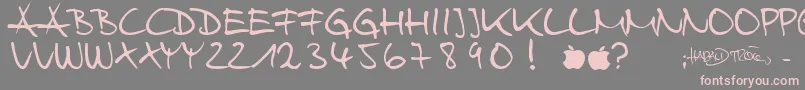 HarryWebfont Font – Pink Fonts on Gray Background