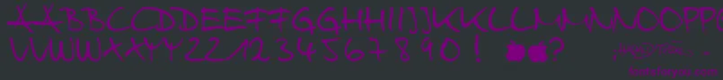 fuente HarryWebfont – Fuentes Moradas Sobre Fondo Negro