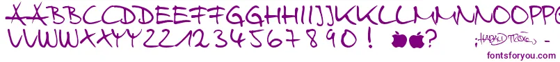 HarryWebfont-fontti – violetit fontit