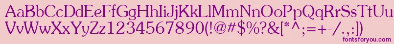 AgpresquireRoman Font – Purple Fonts on Pink Background