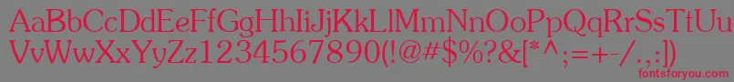 AgpresquireRoman Font – Red Fonts on Gray Background