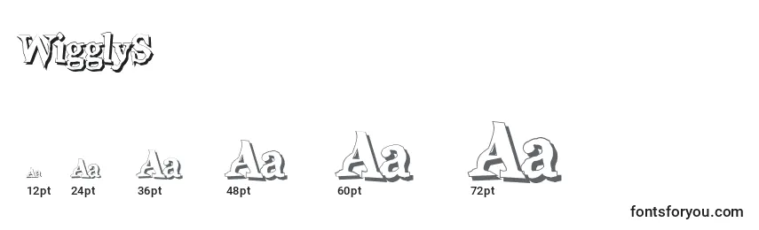 WigglyS Font Sizes